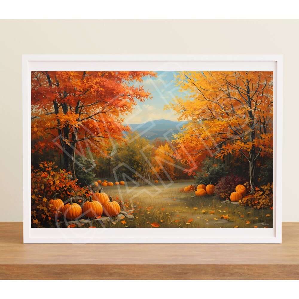 Beautiful Fall 17x11 Art Print (Fall Colors, Artwork, Decor)